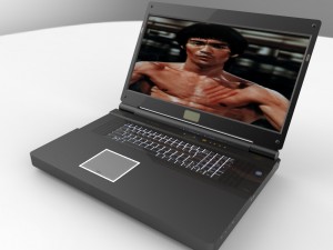 monster p570wm3d 173 3d laptop 3D Model