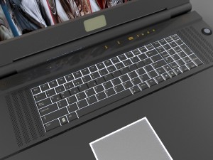 monster p570wm3d 173 3d laptop 3D Model