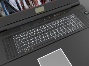 monster p570wm3d 173 3d laptop 3D Model