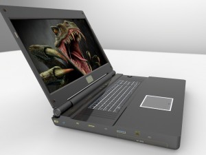 monster p570wm3d 173 3d laptop 3D Model