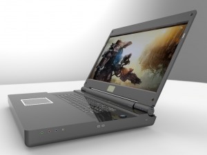 monster p570wm3d 173 3d laptop 3D Model