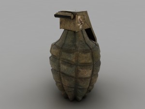 hand grenade Modello 3D