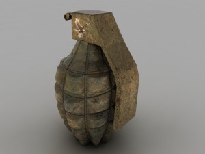 hand grenade Modello 3D