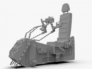 game cockpit seat Model 3D