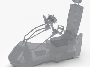 game cockpit seat Model 3D