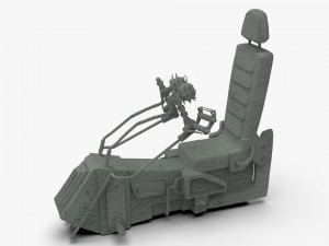 game cockpit seat Model 3D