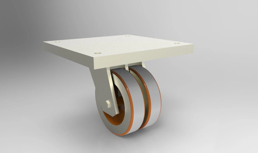 caster wheel 3D Model .c4d .max .obj .3ds .fbx .stl .blend