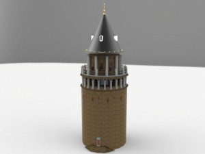 galata tower 3D Model