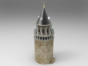 galata tower 3D Model