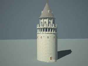 galata tower 3D Model