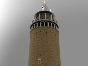 galata tower 3D Model