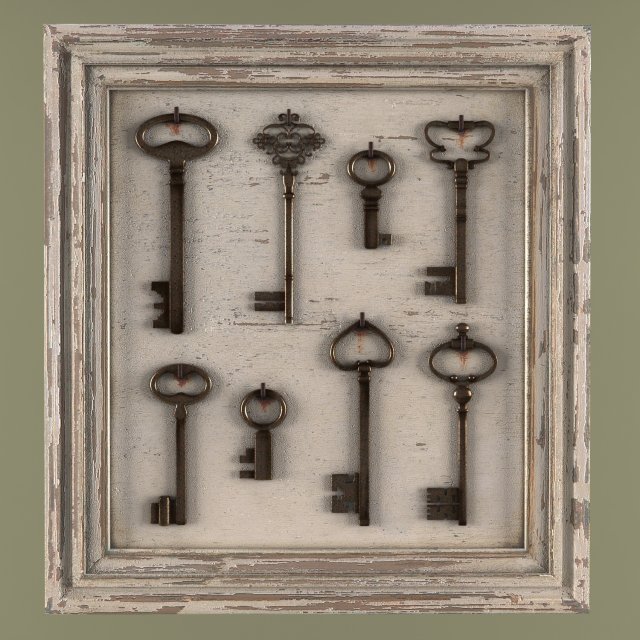 picture with the keys 3D Model .c4d .max .obj .3ds .fbx .stl .blend