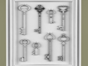 picture with the keys 3D Model