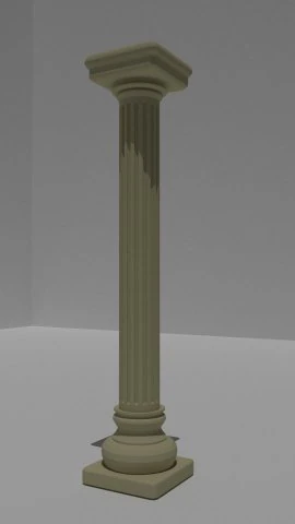 roman column 3D Model .c4d .max .obj .3ds .fbx .stl .blend 