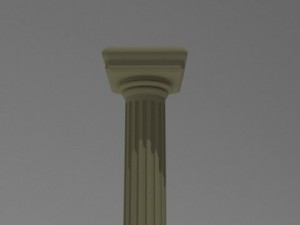 roman column 3D मॉडल
