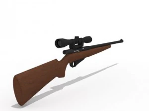 rifle de francotirador Modelo 3D