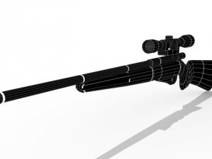 sniper rifle 3D मॉडल