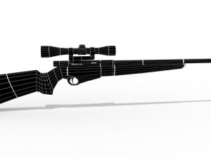 sniper rifle 3D मॉडल