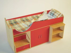 letto carlson mini 7 Modello 3D