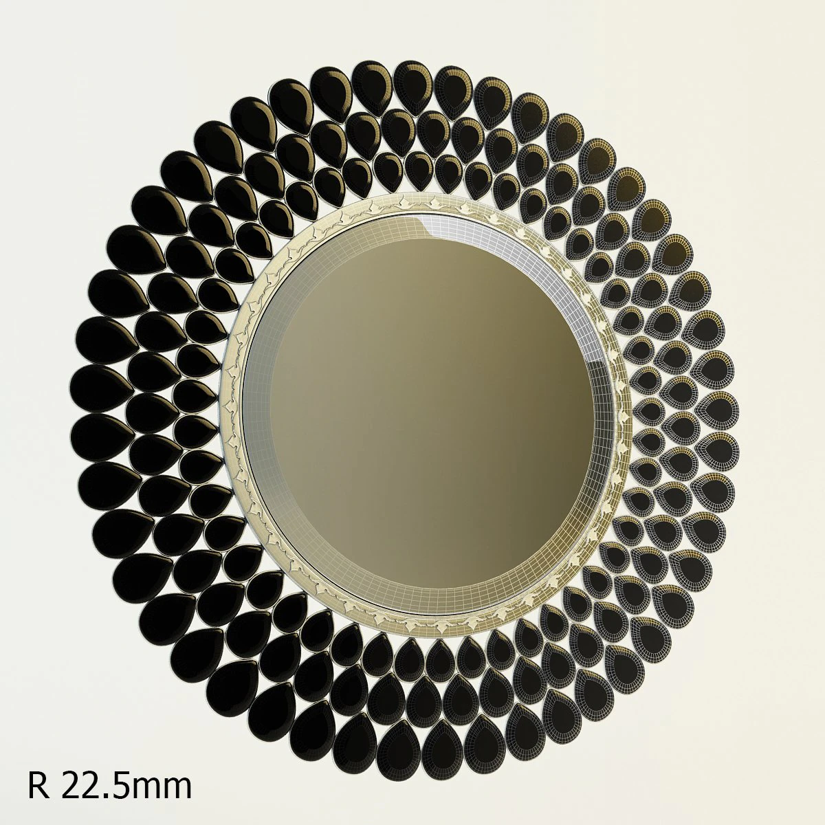 vintage mirror 3D Model .c4d .max .obj .3ds .fbx .stl .blend 