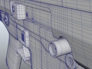 oblivion rifle Modello 3D