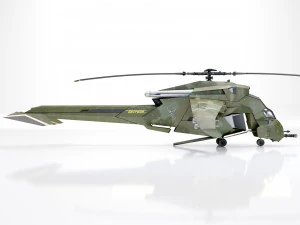 헬리콥터 공격 프로토타입 3D 모델