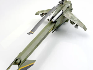 헬리콥터 공격 프로토타입 3D 모델