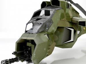 헬리콥터 공격 프로토타입 3D 모델