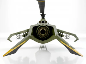 헬리콥터 공격 프로토타입 3D 모델