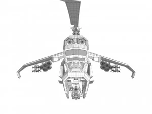 헬리콥터 공격 프로토타입 3D 모델