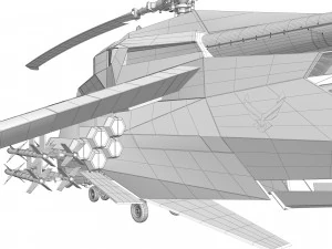 헬리콥터 공격 프로토타입 3D 모델