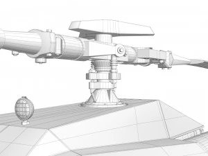 헬리콥터 공격 프로토타입 3D 모델