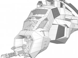 헬리콥터 공격 프로토타입 3D 모델
