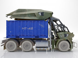 Heavy military truck 3D Model