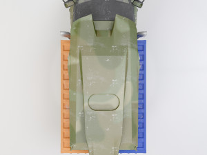 Heavy military truck 3D Model