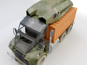 Heavy military truck 3D Model