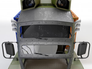 Heavy military truck 3D Model