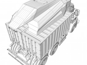 Heavy military truck 3D Model