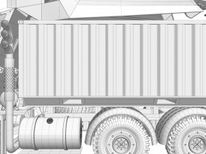Heavy military truck 3D Model