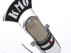 Microphone vintage kmo Model 3D