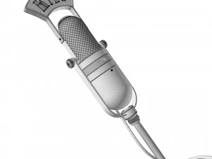 Microphone vintage kmo 3D Model