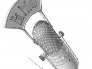 Microphone vintage kmo Model 3D