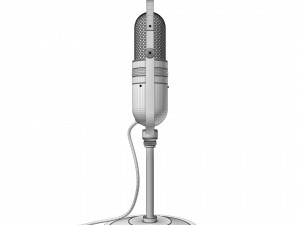 Microphone vintage kmo Model 3D
