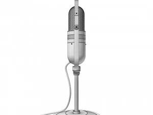 Microphone vintage kmo 3D Model