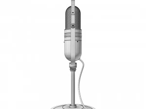 Microphone vintage kmo 3D Model