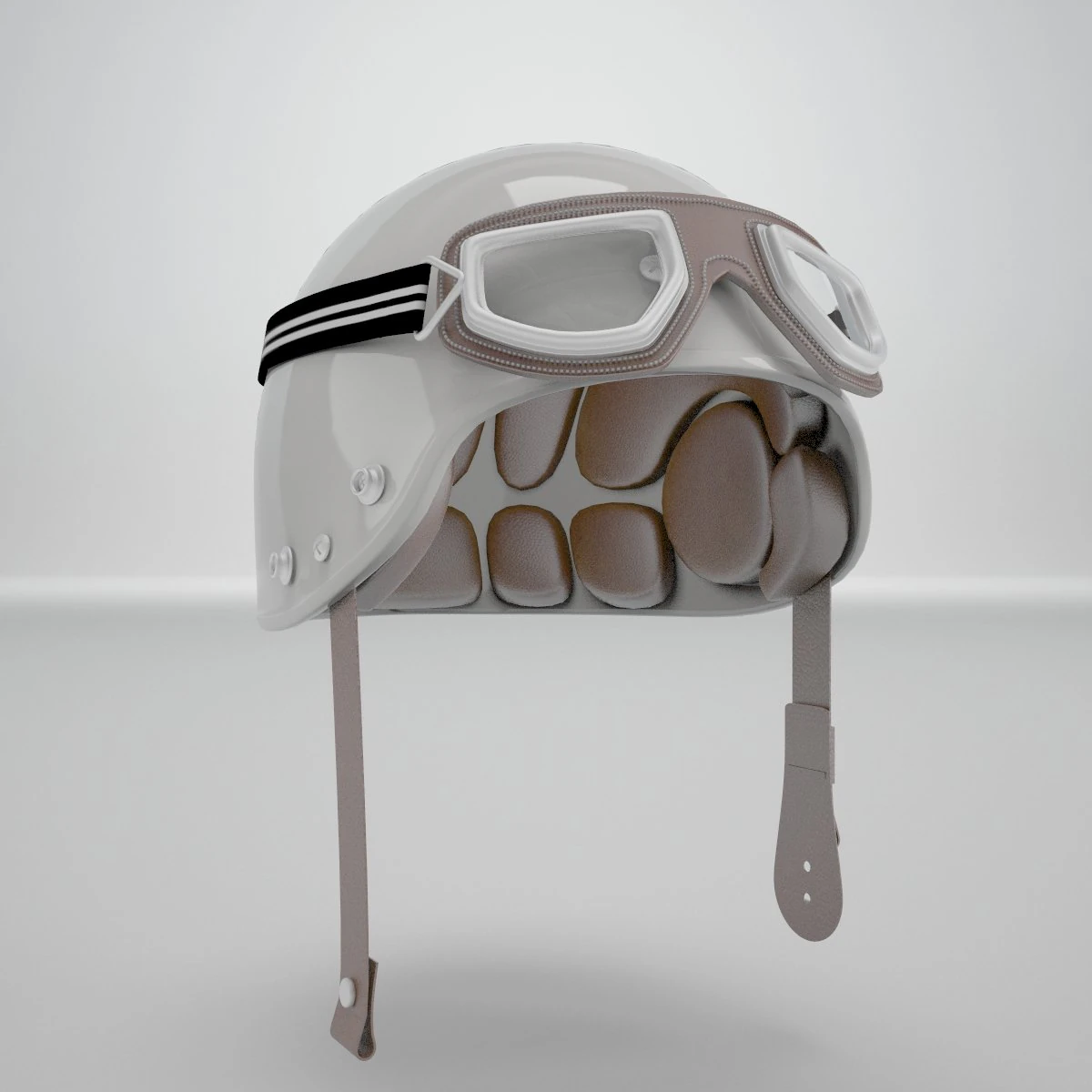 motorbike helmet 3D Model .c4d .max .obj .3ds .fbx .stl .blend 