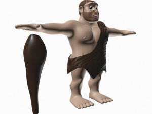 caveman cartoon Modelo 3D