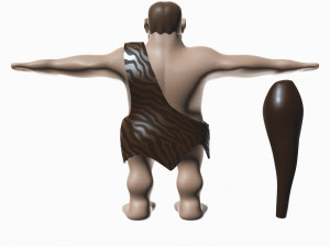 caveman cartoon Modello 3D