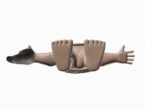 caveman cartoon Modello 3D