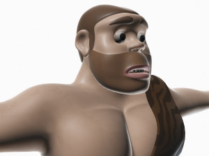 caveman cartoon Modello 3D
